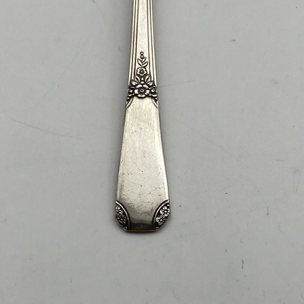 Vintage 1939 Wm A Rogers Rio Salad Forks Set Of 4 Silverplate‎ Art Deco Classic